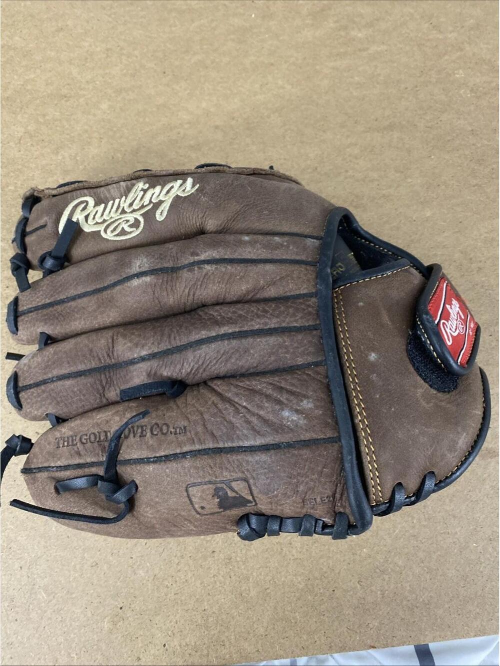 Rawlings RBG36DB Leather Baseball Glove 12.5"Brown Right Hand Full Grain Leather